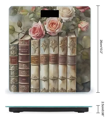 Balanza Digital De Baño, Libros Antiguos, Rosa, Arte, Precis