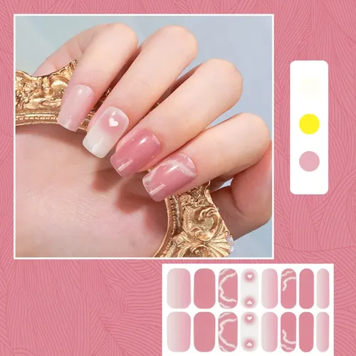 Kit De Pegatinas Para Uñas A La Moda, A Prueba De Manchas, 2
