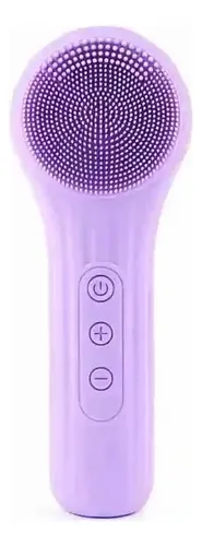 Cepillo Facial Eléctrico Recargable De Silicona, Color Morad