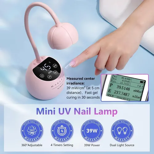 Lámpara Uv Led Para Uñas Gel 39w Con Sensor Y Usb