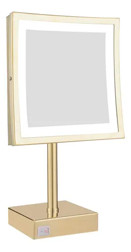 Espejo De Maquillaje De Mesa Dowry Con Luz Led Y Aumento 5x