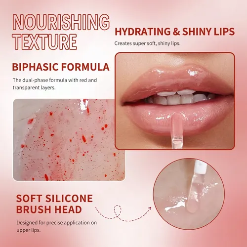 Two-in-one Lip Oil And Lip Balm, Tinted Lipstick
