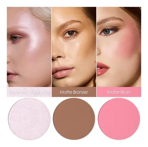 Focallure Paleta Rubor Iluminador Contorno 3 En 1 #09