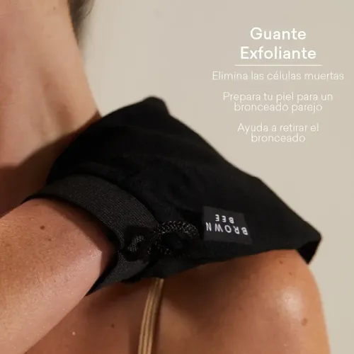 Brown Bee Guante Exfoliante Autobronceado