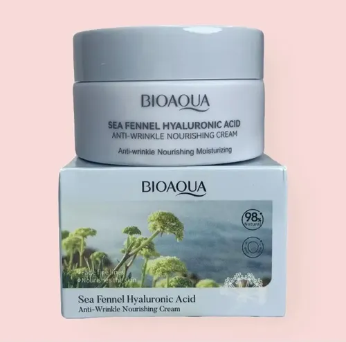 Crema Facial Antiarrugas Hinojo Marino A Hialurónico Bioaqua