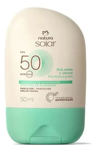 Protector Solar Facial Piel Mixta A Oleosa Fps 50 Natura 50m