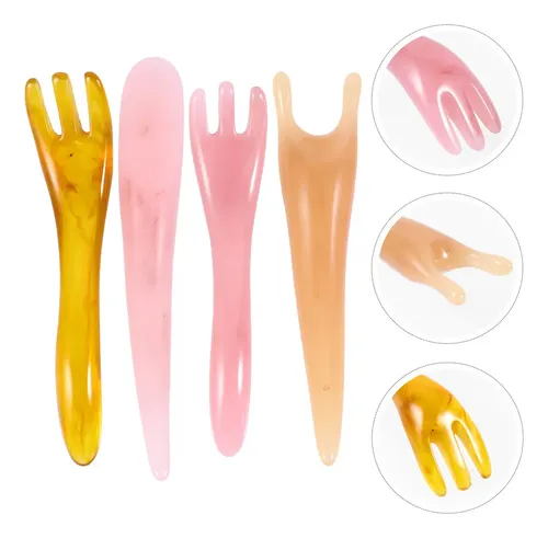 . Nuevo Espátula Masajeadora Board Gua Sha, 4 Unidades