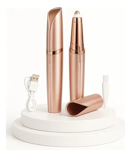 Depiladora Eléctrica Facial-cejas Indolora Usb Rosa