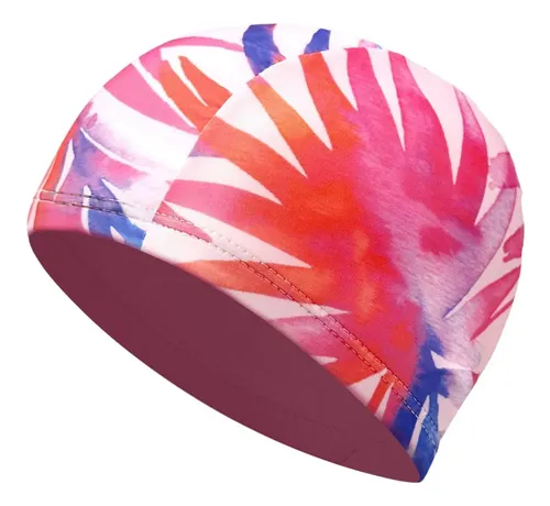 Gorro De Natación De Tela, Estampado Aleatorio