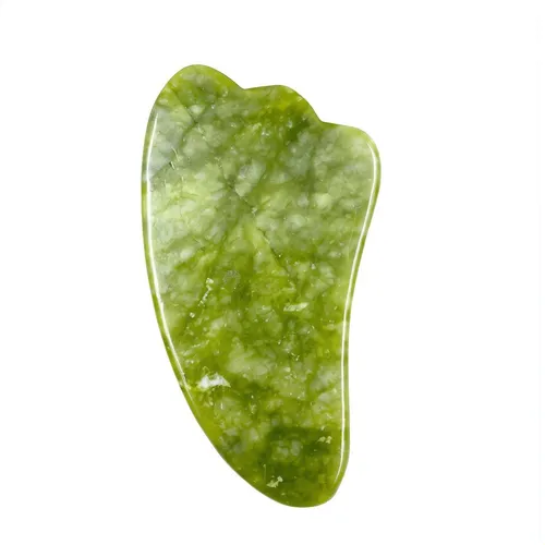 Gua Sha De Jade Masajeador Facial 8×5.8cm Para Cuidado De Pi