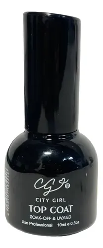 Top Coat City Girl Uñas Esculpidas 10ml Secado Rápido LED UV
