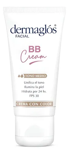 Crema Facial Dermaglós Bb Cream Fps 30 Tono Medio X 50 G Tono Medio