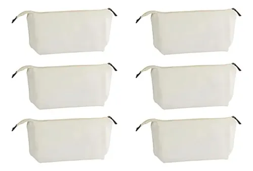 Bolsas De Maquillaje De Lona Juvale, Paquete De 6 Unidades,