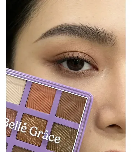 Paleta Tono 02 Sombras de Ojos X9 Tonos Brillante Mate Maquillaje Rostro Veoquiero
