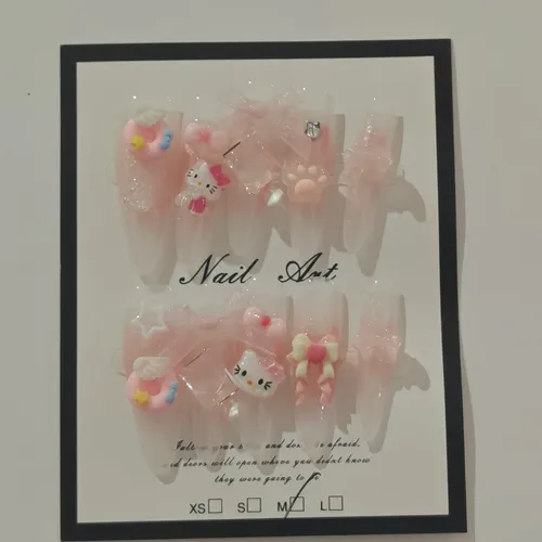 Uñas Postizas De Hello Kitty Cat E