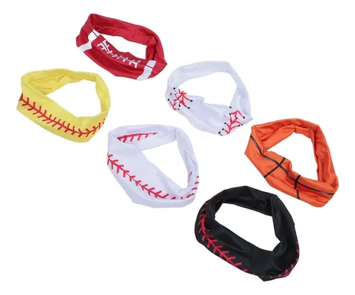 Diadema Deportiva Para El Cabello, 6 Unidades, Elástica