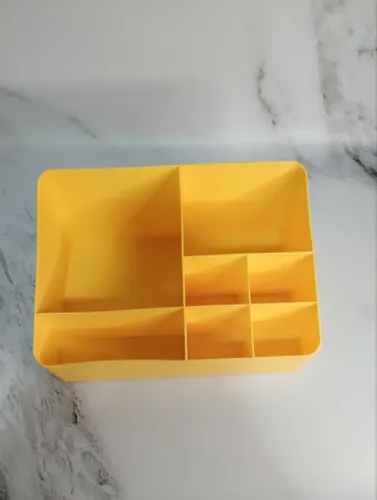 Organizador Maquillaje Hants Polipropileno Amarillo 24x16x12cm