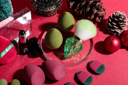 Bs-mall Set 14 Esponjas Maquillaje Con Estuche
