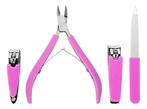 Kit Manicura 4 Piezas Portatil Compacto Liviano Ramos Mejia