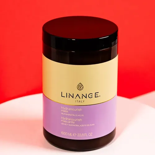 Mascarilla Capilar Linange 1000 Ml De Leche, Queratina Y Ace