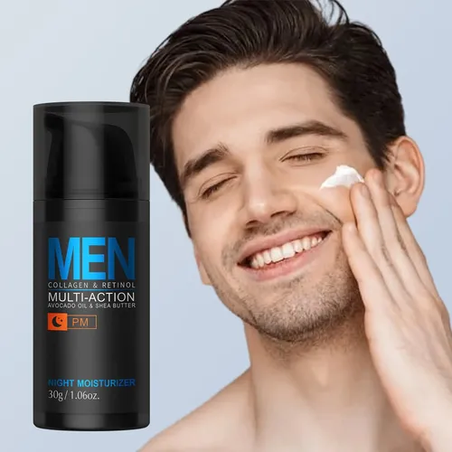 Crema Hidratante Nocturna Multiefecto Portátil Para Hombre 3