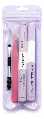 Kit Naez De Aplicación De Pestañas Bond Seal Removedor Pinza