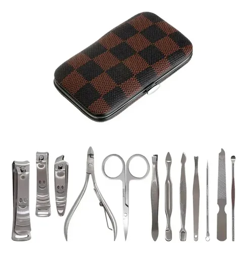 Kit Manicura Pedicura 12 Piezas Set Cuidado Personal P2ns