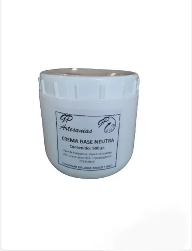 Crema Base Karité Y Aceites, Natural (sin Parabenos) X500 Gr