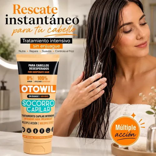 Crema Para Peinar Socorro Capilar Sin Enjuague X120g
