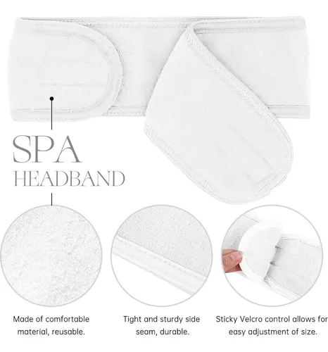 30 Bandas De Cabeza Spa Jacyuig Ajustables Para Cuidado