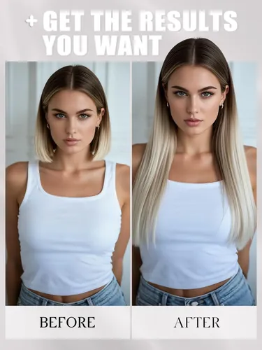 Cinta Adhesiva Para Extensiones De Cabello, 35 Cm, Color Rub