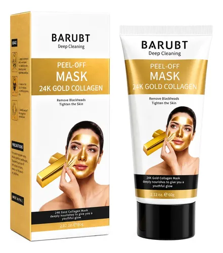 Mascarilla Facial Barubt Peel Off Colágeno 24k Todo Tipo De Piel