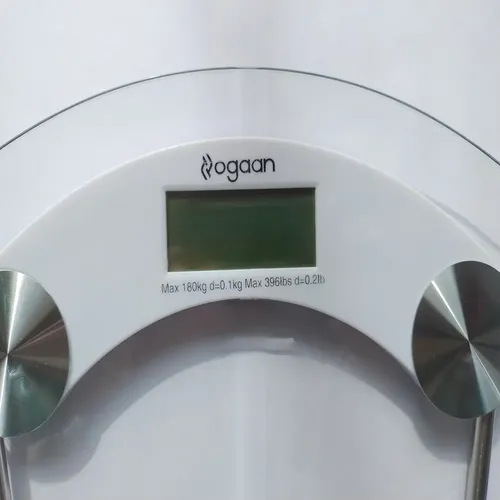 Balanza Digital De Baño Vidrio Y Metal Transparente 180 Kg