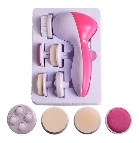 Cepillo Facial Masajeador Exfoliante Limpieza 5 En 1 A Pilas