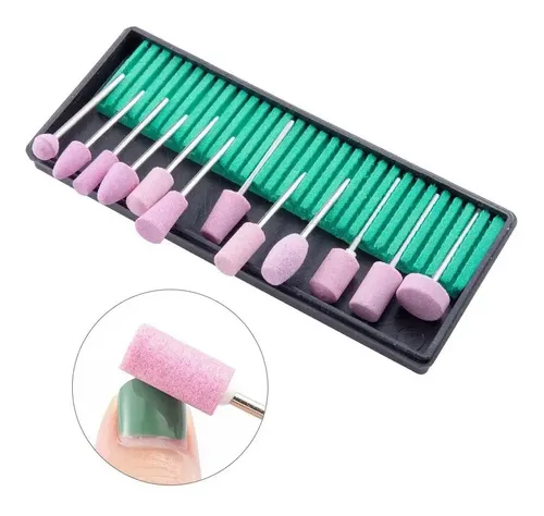 Kit De 12 Fresas Para Torno Pulidor Lima De Uñas Universal