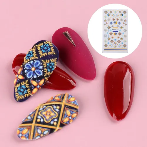 Lindas Pegatinas De Uñas En Relieve 5d, Decoración 5d-k144