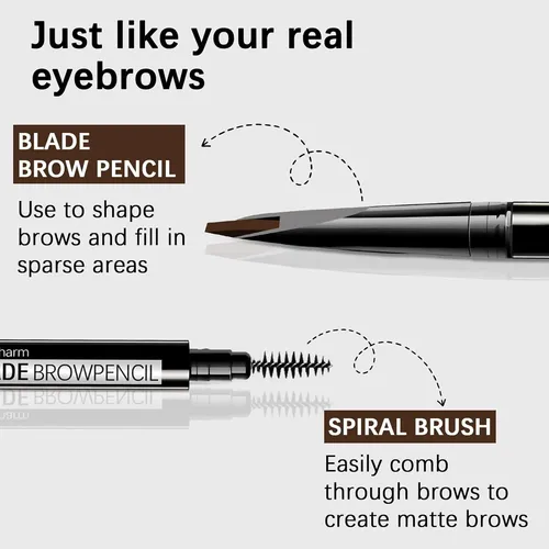Lápiz Microblading Para Cejas Maveni Browcharm Deep Brown