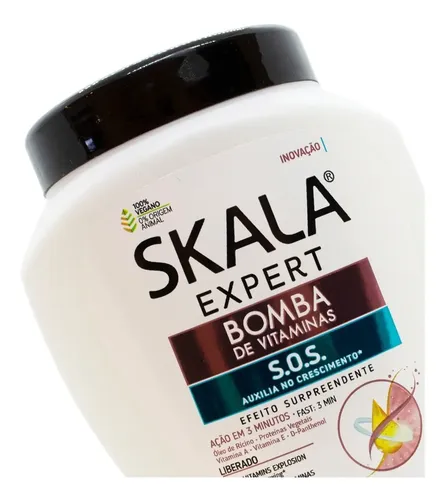 Skala Bomba Vitaminas S.o.s Crecimiento Máscara Vegana X 1kg