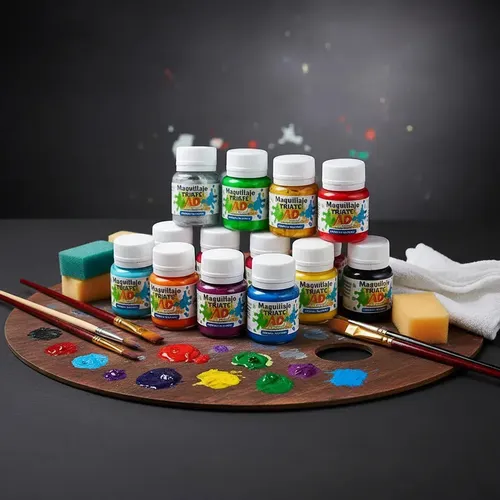 Set De Maquillaje Artistica Dibu Maquillaje Para Cara, Cuerpo – 15 Unidades
