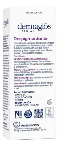 Dermaglós Facial Crema Gel Despigmentante Hidratante