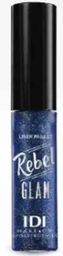 Idi Delineador Liquido Gel Glitter Ojos Labios 02 Blue Glam