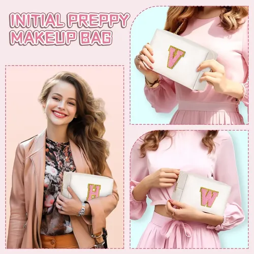 Bolsa De Maquillaje Topeast Preppy Patch Personalizada Color