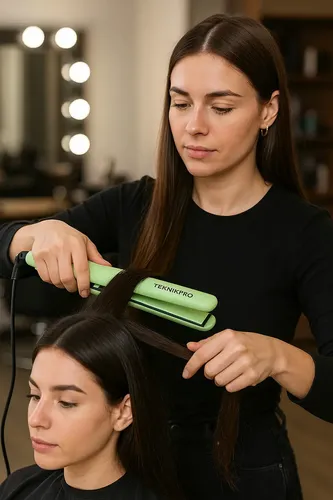 Plancha De Pelo Profesional Grand Color Verde Teknikpro
