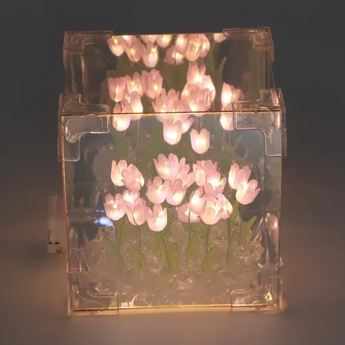 Espejo Led Decorativo 2 En 1, Noche Hecha A Mano, Hecha A Ma