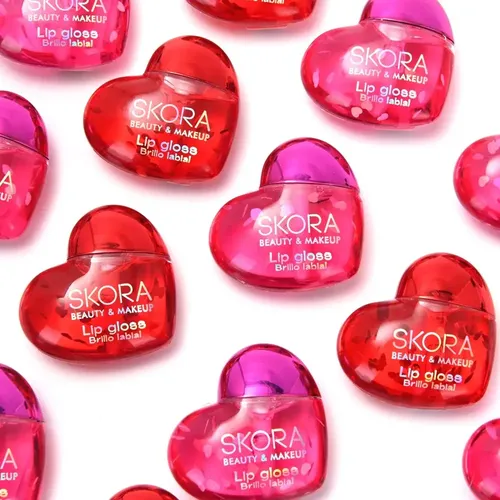 Lip Gloss Brillo Labial Corazon Tono Rojo Y Rosa Glow Vibes