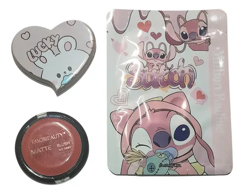 Kit Maquillaje Completo Skin Paleta Perfume Labial Stitch