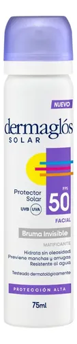 Protector Solar Dermaglós Facial Fps 50 Bruma Spray 75ml