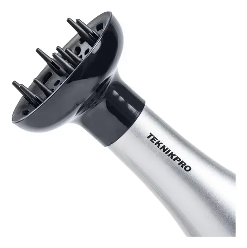 Secador Pelo Profesional New Eco Ion 3200 Teknikpro Difusor Plateado