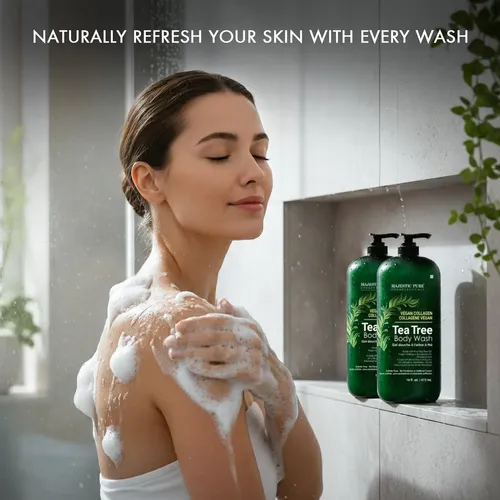 Gel De Baño Majestic Pure Tea Tree, 16 Onzas Líquidas, Paque