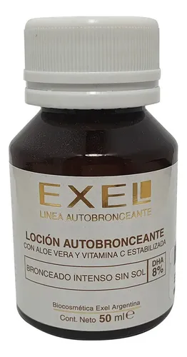 Loción Autobronceante 8% Sin Color Piel Bronceado Exel X50ml